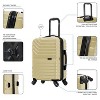 InUSA Aurum Lightweight Hardside Carry On Spinner Suitcase - Champagne - 3 of 4