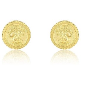 SHINE by Sterling Forever Sterling Silver Crown Jewel Stud Earrings - 1 of 4