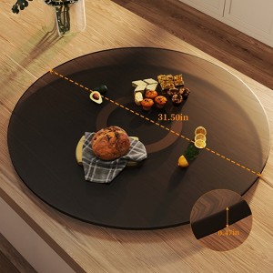 31.5" Lazy Susan for Table Top Sintered Stone Rotating Serving Tray for Dining Table, Kitchen Lazy Susan - 1 of 4