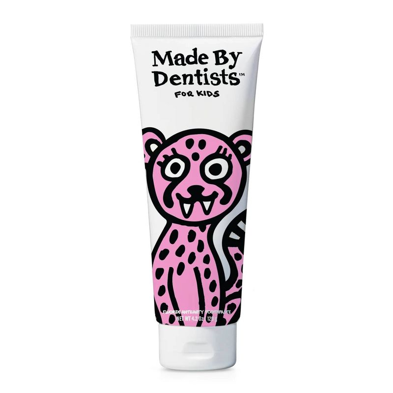 Made By Dentists Kids Cheetah Fluoride Anticavity Toothpaste -Strawberry - 4.2 oz, 6 of 8
