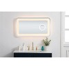 Elegant Lighting Lux 20in x 36in Hardwired LED mirror with magnifier and color changing temperature 3000K/4200K/6000K - 2 of 4