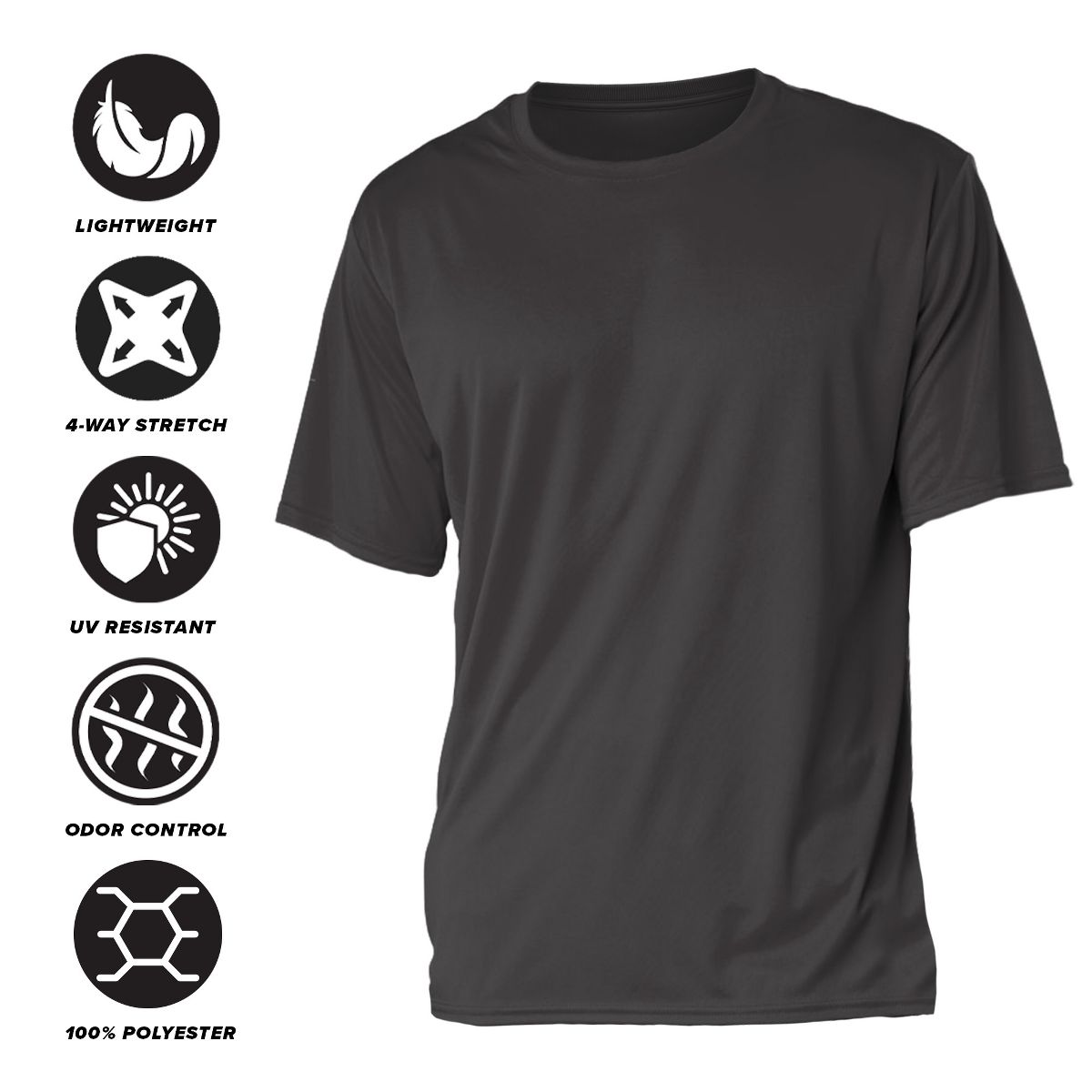 Men's Minot State University Men's Sport Active T-Shirt Left Chest Logo - thumbnail 10