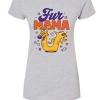 Women's - Catdog - Cat Dog Fur Mama Fitted Graphic T-Shirt - 2 of 3