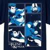 Avatar The Legend Of Korra Blue Tonal Characters Crew Neck Short Sleeve Navy Men's T-shirt - image 2 of 3