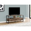 Monarch Specialties Tv Stand 48 Inch Console Media Entertainment Center Storage Drawers Laminate Metal Brown Black Contemporary Modern - image 2 of 4