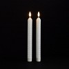 FIA Wick White Textured Taper Candle (Set of 2) - 2 of 3