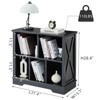 Farmhouse  Cube Bookshelf, Wood Display Cabinet Book Shelves for Bedroom,Living Room,Office - 2 of 4