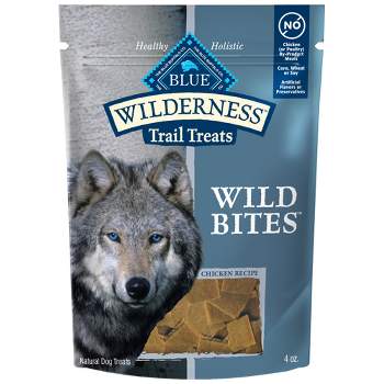 Blue Buffalo Wilderness 100% Grain-Free Wild Bites Chicken Recipe Dog Treats - 4oz