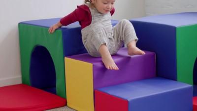 Assorted Colorful Foam Children's Cozy Cubes, 4-Pack