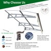 PAGED Awning Window Awnings with Aluminum Alloy Bracket and Valance for Door Entrance - 4 of 4