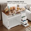 48 Inch Dog Crate Furniture, Farmhouse Dog Kennel with Bowl & Drawers, Heavy Duty Pet Crate Table for Medium Small Dogs for Living Room - 4 of 4