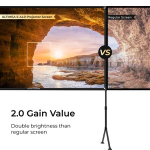 ULTIMEA E-ALR 120" 16:9 Home Projector Screen with Stand, Portable & Lightweight - 1 of 4