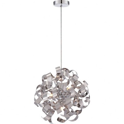 Quoizel Lighting Ribbons 5 - Light Pendant in  Polished Chrome