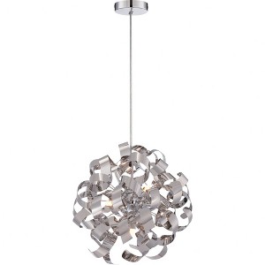 Quoizel Lighting Ribbons 5 - Light Pendant in  Polished Chrome - 1 of 4
