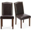 MyDepot 2 Piece Upholstered Living Room Chairs with Wood Legs - 2 of 4