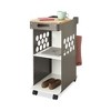 Safco Mini Rolling Storage Cart, Metal, 3 Shelves, 1 Drawer, 200 lb Capacity, 29.75" x 15.75" x 16.5", White - 3 of 4