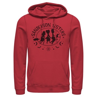 Men's Disney Hocus Pocus Sanderson Sisters Broom Silhouette Pull Over Hoodie