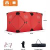 Portable Insulated Ice Fishing Tent  Shelter 6-8 Person For Outdoor Winter Fishing Camping And Hunting - 4 of 4