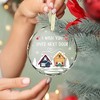 Christmas Friend Ornament - Friend Gifts - Bestie Ornament - I Wish You Lived Next Door - Friendship, Long Distance Relationship Gifts - 3 of 4