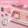 Wireless Mechanical Keyboard, 75% Layout with Knob, Hot Swap Gasket Custom Structure, Creamy Pre-lubed Switches, RGB Backlit, Bluetooth/Type-C/2.4G - 4 of 4