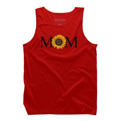 Men's Design By Humans Mother's Day Sunflower Mom By FridayFusion Tank Top