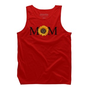 Men's Design By Humans Mother's Day Sunflower Mom By FridayFusion Tank Top - 1 of 2