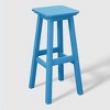 WestinTrends Malibu 24" All Weather Hdpe Outdoor Patio Square Backless Counter Stool - 4 of 4