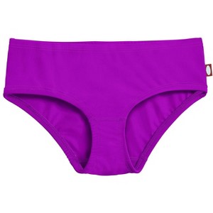 City Threads USA-Made Recycled Nylon UPF 50+ Girls Swim Brief - 1 of 4