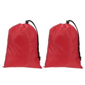 Unique Bargains Tear-Resistant Polyester Traveling Laundry Bag with Drawstring 2 Pcs - 1 of 4