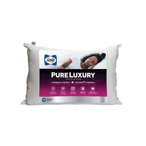Sealy Extra Firm Maintains Shape Pillow, White, King, Cotton