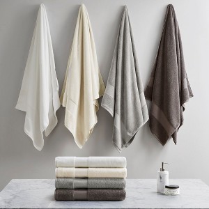 Elegant Oversized Cotton Towels Set, Cozy Home Textile fits Lux Bathroom Decor - 1 of 4