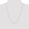 Black Bow Jewelry 0.8mm 10k Yellow Gold Solid Diamond Cut Cable Chain Necklace - 2 of 4