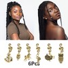 Unique Bargains Snake-shaped Leaves Hair Cuffs Dreadlock 6 Pcs - 3 of 4
