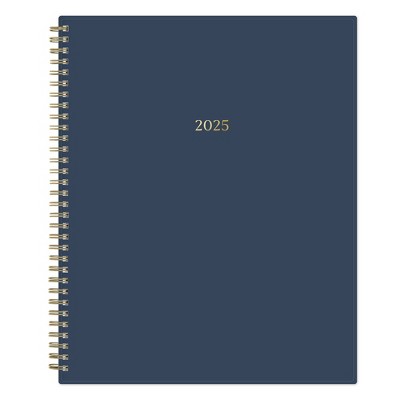 Marie Kondo for Blue Sky 2025 Weekly/Monthly Planner 11.14"x9.25" Wirebound French Navy: Adult Agenda, Paper, Tabs