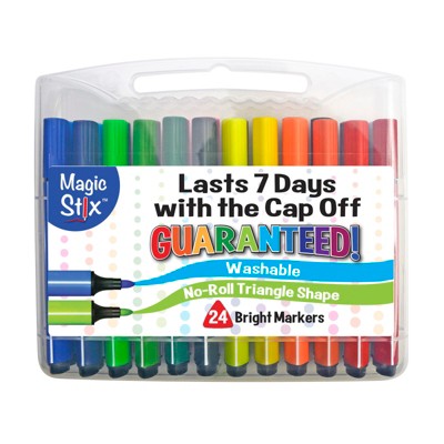 The Pencil Grip, Inc Magic Stix Triangular Markers, 24 Pack