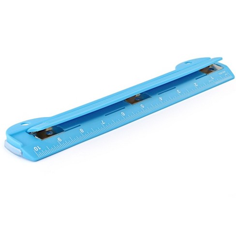 Enday Portable 3-hole Paper Punch, Blue : Target