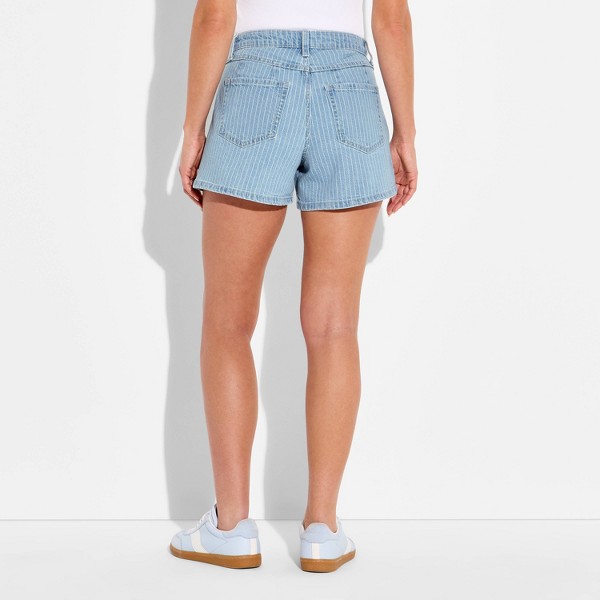 Shorts de mezclilla midi de tiro medio para mujer - Wild Fable™ 3
