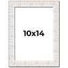 PosterPalooza | Photo Size Sculpted White Picture Frame - UV Acrylic, Foam Board Backing, Hanging Hardware - 2 of 4