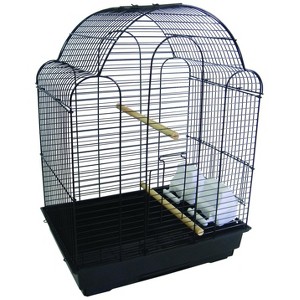 YML A1704 Bar Spacing Shell Top Bird Cage Black - 1 of 1