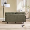 Vynxaria 2-Seater Loveseat Sofa (49.21" Seat/56.30" Overall) Breathable Boucle Fabric, Removable Washable - 4 of 4