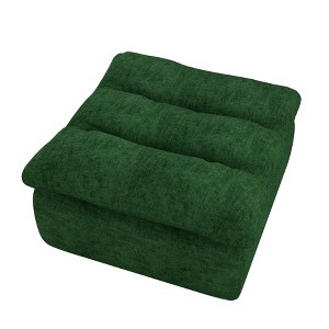 Vynxaria Bean Bag Seats - Emerald Green Floor Lounger, Armless Backless Sofa Chair for Living Room & Office (Modern Minimalist Design) - 1 of 4