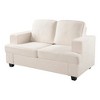 CAVINAS Modern Velvet Loveseat Sofa, Comfortable 2 Seater Couch with Deep Seating and High-Density Foam, Loose Back Cushions, Wide Arms - 4 of 4