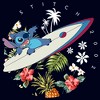 Men's Lilo & Stitch Surfing Tropical Jungle Waves 2002 T-Shirt - 2 of 4
