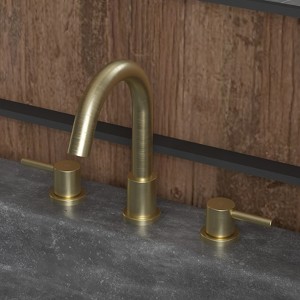 Widespread Bathroom Faucet, 8 Inch 3 Hole Faucet for Bathroom Vanity Sink, Lavatory Basin Faucet with 2 Lever Handles, cUPC Supply Line - 1 of 4