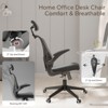 Sevobal Task And Office Chairs Ergonomic Office Chair With Lumbar Support And Flip Up Arms, Adjustable Height Office Chair, Black, 28.3"*29.7"*51.6" - 4 of 4