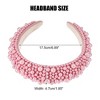 Unique Bargains Women's Sponge Wide Brim Pearls Padded Headband - 4 of 4