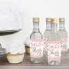 Big Dot of Happiness 30th Pink Rose Gold Birthday Mini Wine & Champagne Bottle Label Stickers Happy Birthday Party Favor Gift for Women and Men 16 Ct - 3 of 4