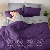 5/7 Pcs Bed in a Bag with Contrast Color Solid Design Bedding Set - 2 of 4