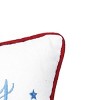 C&F Home 10" x 10" Family, Friends, & Freedom 4th of July Embroidered Patriotic Cotton Square Accent Small Petite Throw Pillow - 2 of 4