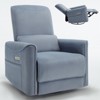 NicBex Recliner Chair Rocking Chair with Pillow Swivel Accent Chair with USB Ports Living Room Chairs Comfy Chair for Reading Room - 2 of 4